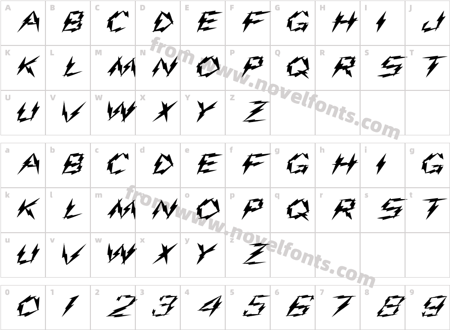 FZ UNIQUE 19 EXCharacter Map