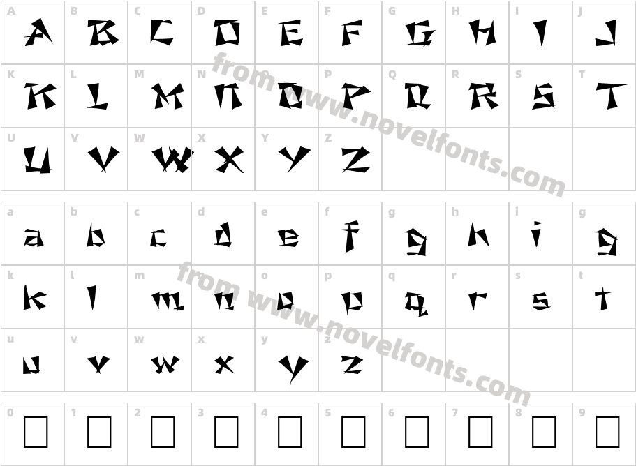 FZ UNIQUE 21 EXCharacter Map