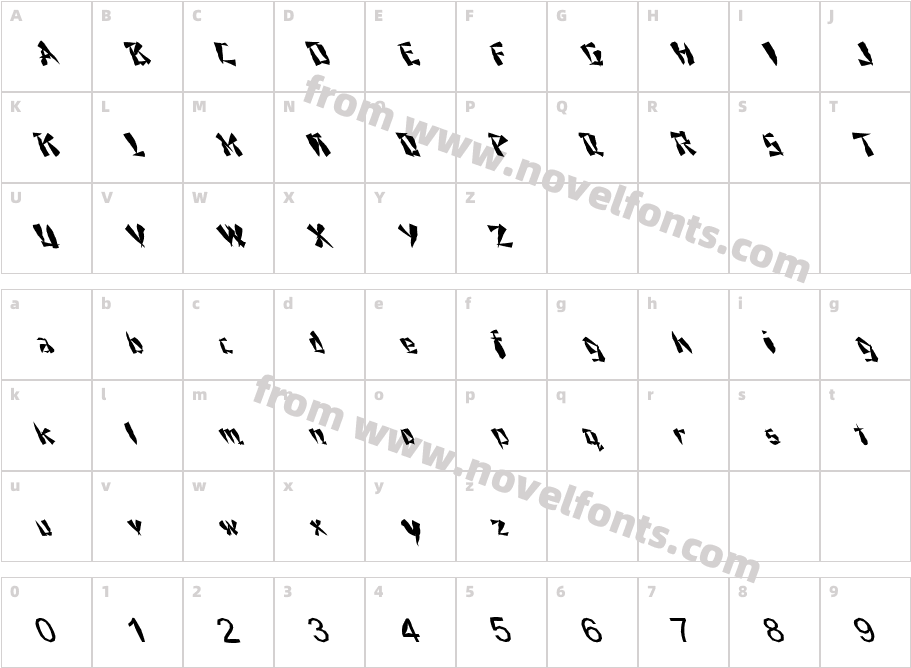 FZ UNIQUE 21 MANGLED LEFTYCharacter Map