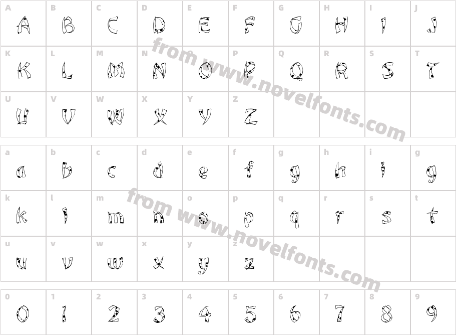 FZ UNIQUE 22 SPOTTEDCharacter Map