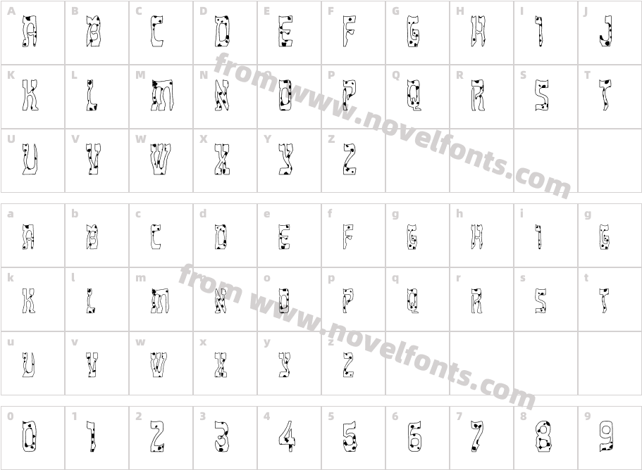 FZ UNIQUE 27 SPOTTEDCharacter Map