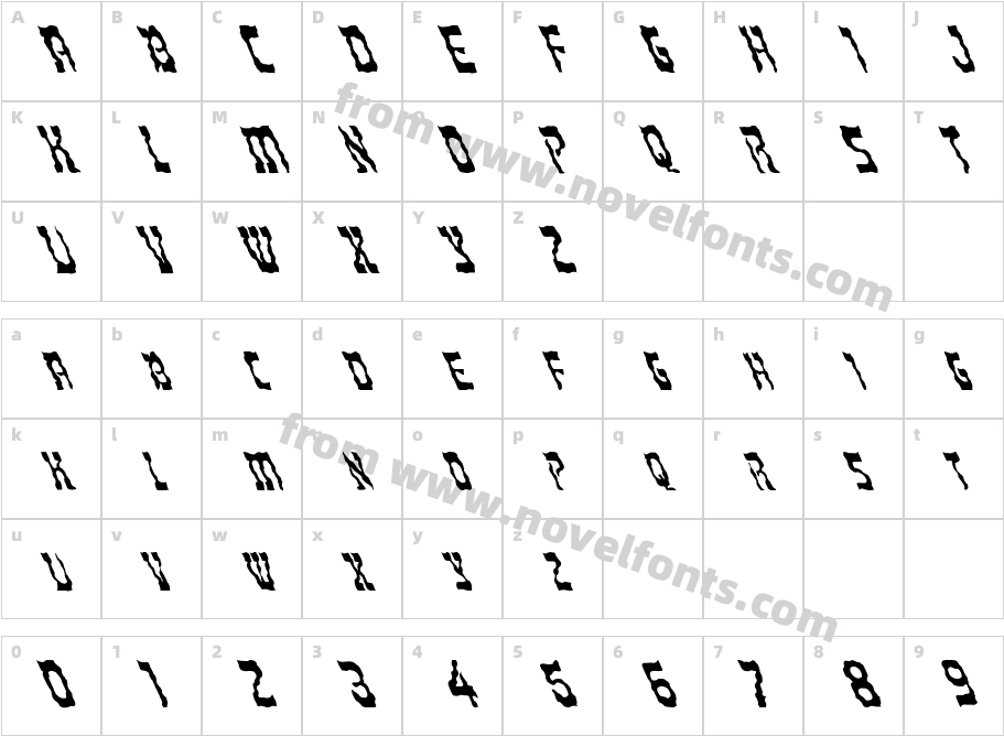 FZ UNIQUE 27 WAVEY LEFTYCharacter Map
