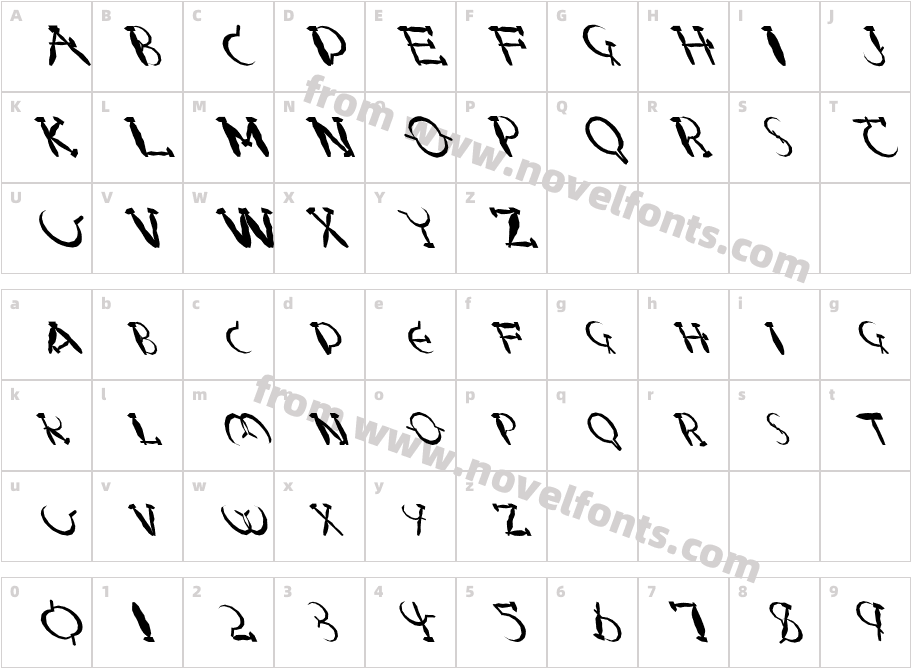 FZ UNIQUE 28 MANGLED LEFTYCharacter Map