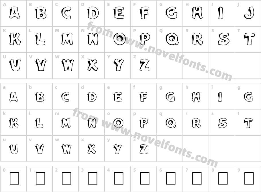 FZ UNIQUE 31Character Map