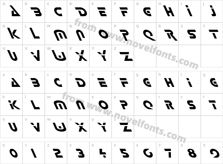 FZ UNIQUE 35 LEFTYCharacter Map