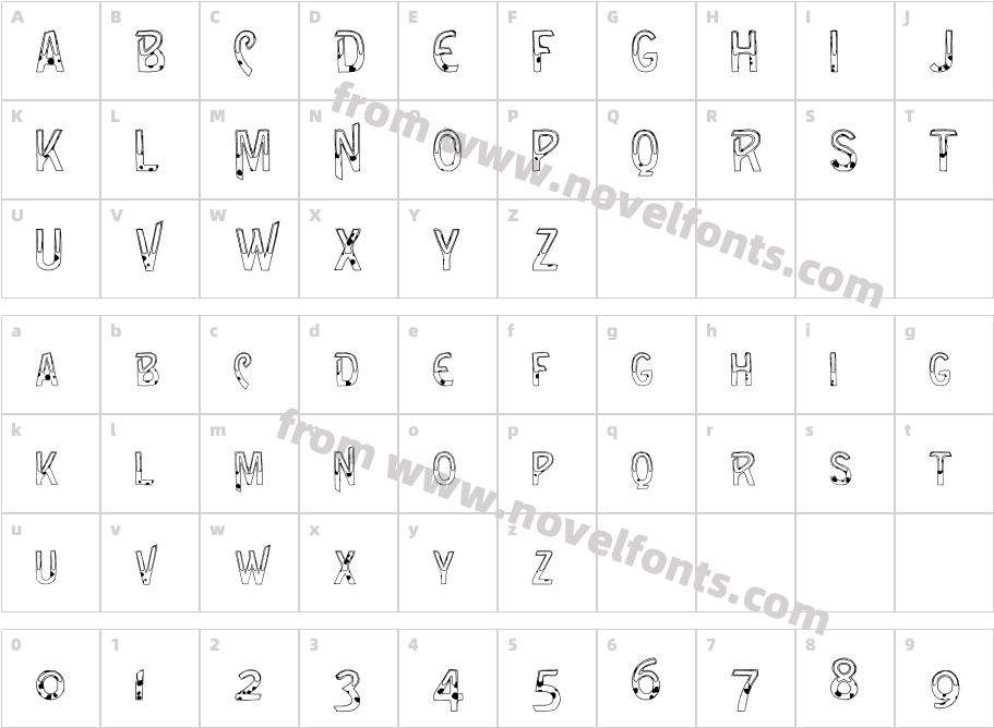 FZ UNIQUE 4 SPOTTEDCharacter Map