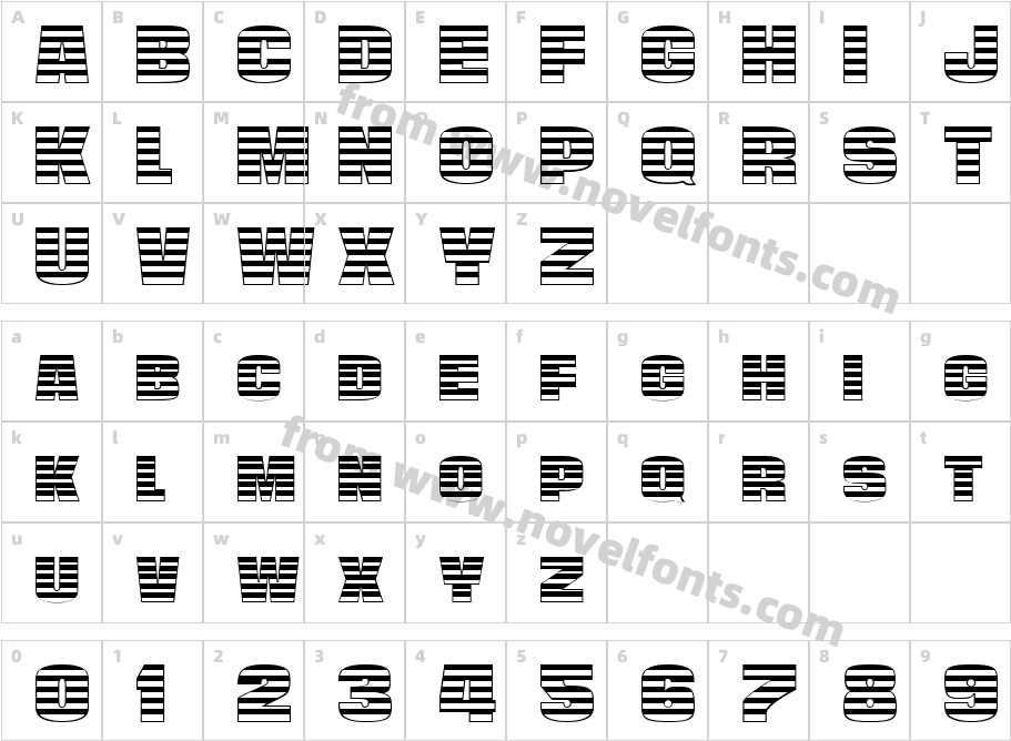 FZ UNIQUE 45Character Map