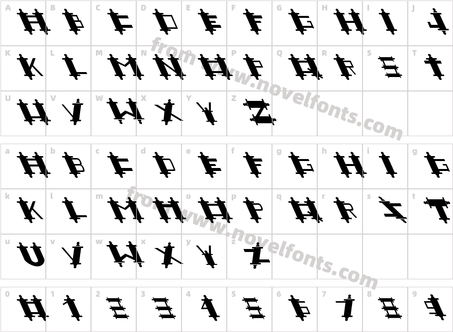 FZ UNIQUE 48 LEFTYCharacter Map