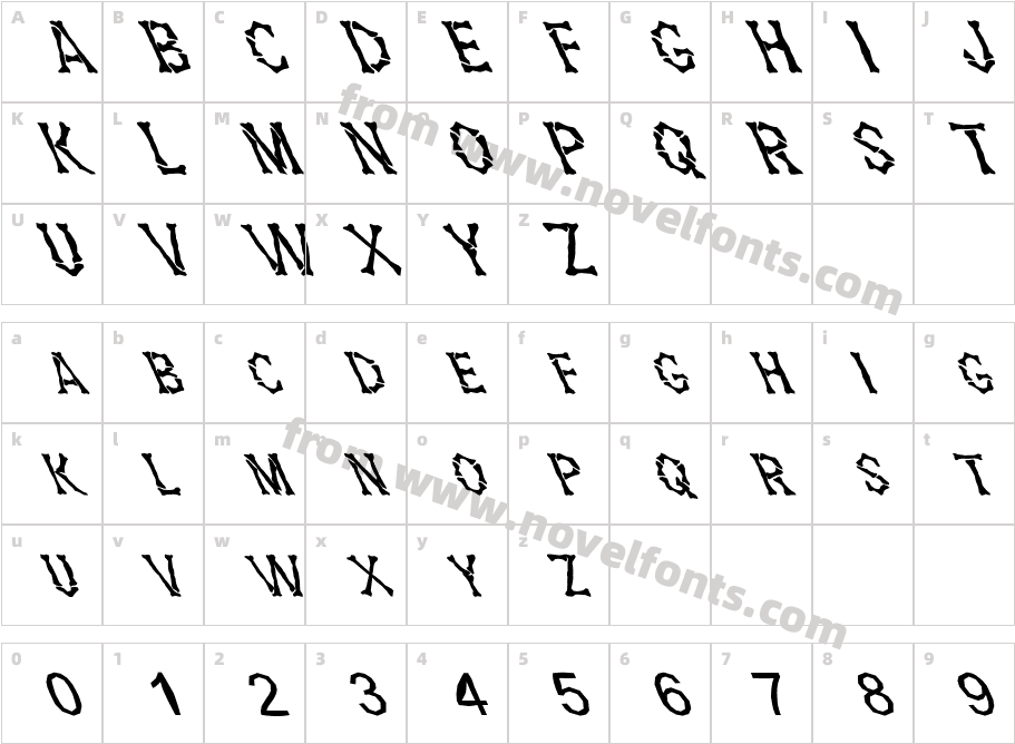 FZ UNIQUE 5 MANGLED LEFTYCharacter Map