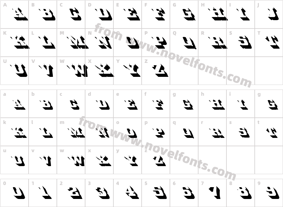 FZ UNIQUE 51 LEFTYCharacter Map