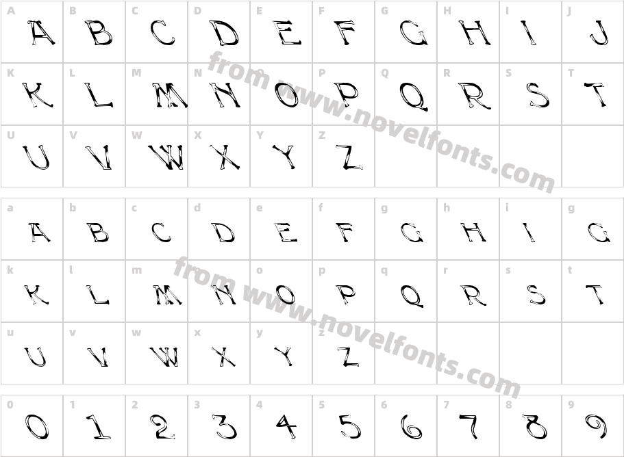 FZ UNIQUE 8 LEFTYCharacter Map