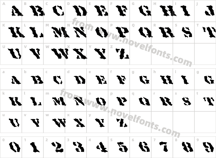 FZ WACKY 18 LEFTYCharacter Map