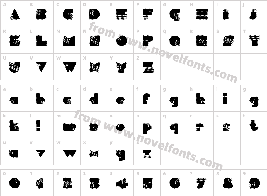 FZ WACKY 40Character Map