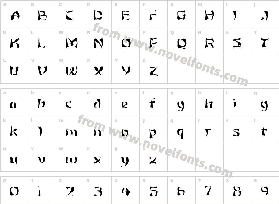 FZ WARPED 12Character Map