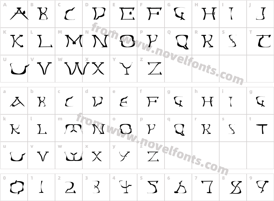 FZ WARPED 14 EXCharacter Map