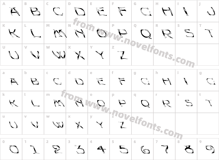 FZ WARPED 23 LEFTYCharacter Map