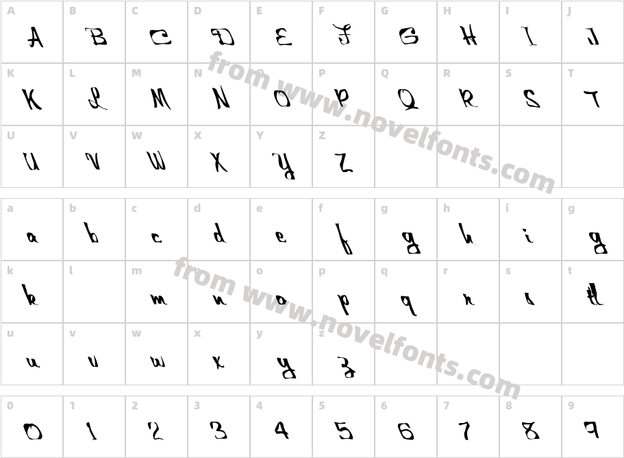 FZ WARPED 25 LEFTYCharacter Map