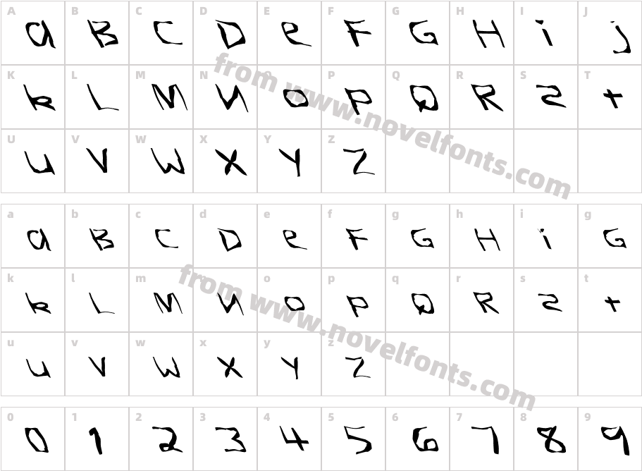 FZ WARPED 26 LEFTYCharacter Map