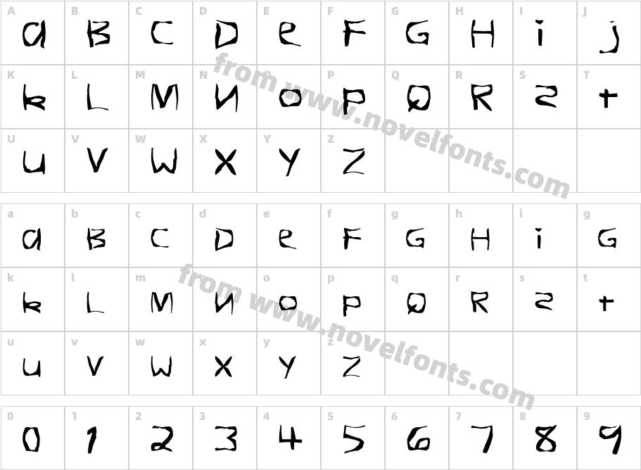 FZ WARPED 26Character Map