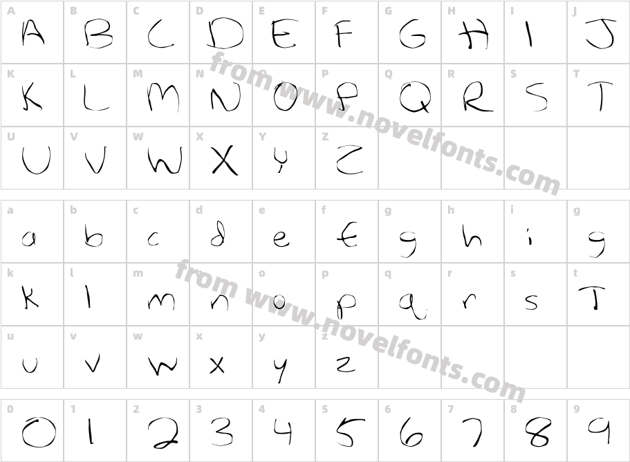 FZ WARPED 27Character Map