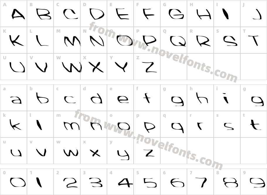 FZ WARPED 33 LEFTYCharacter Map