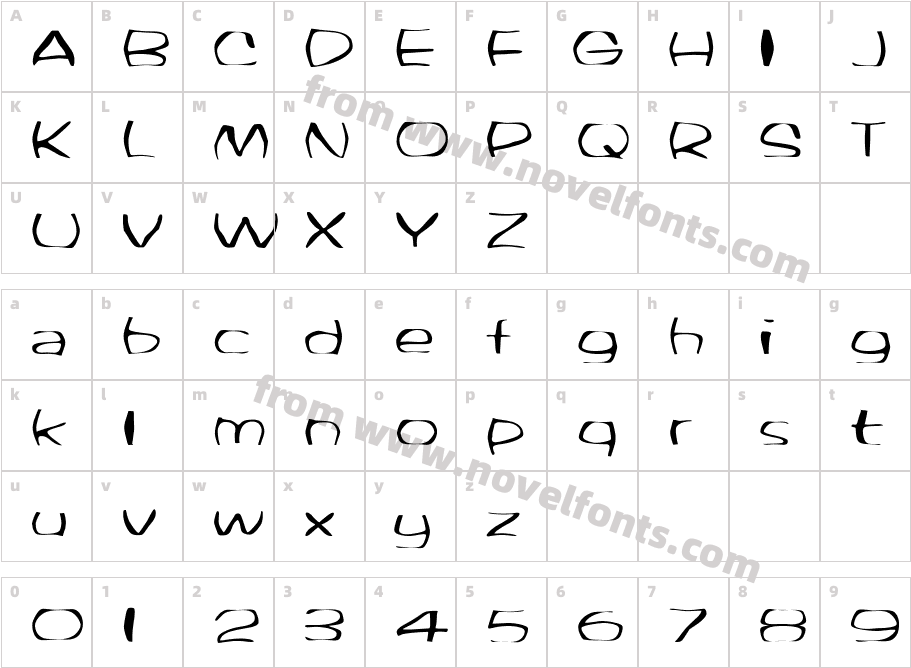 FZ WARPED 33Character Map