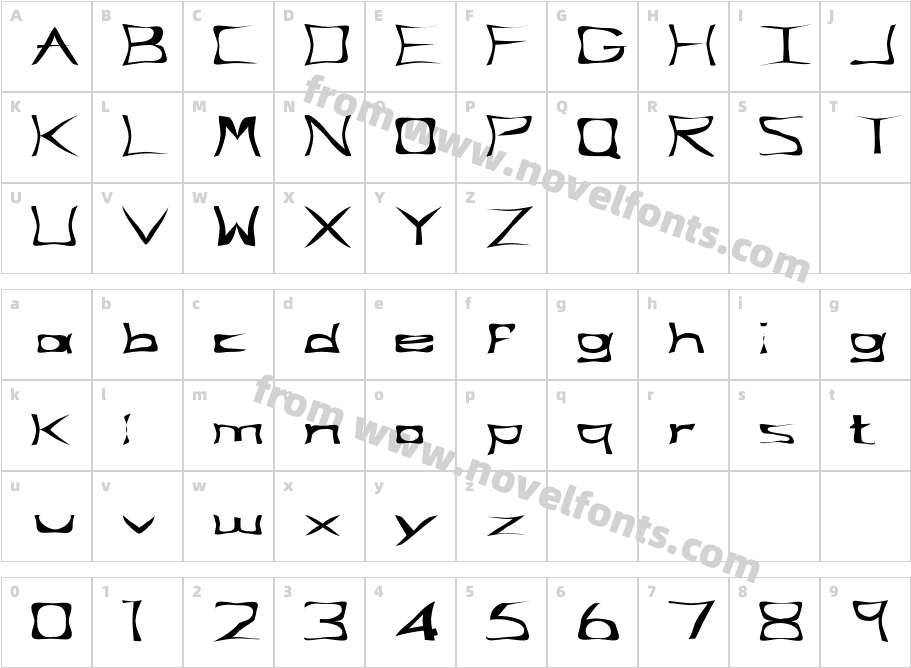 FZ WARPED 34 EXCharacter Map