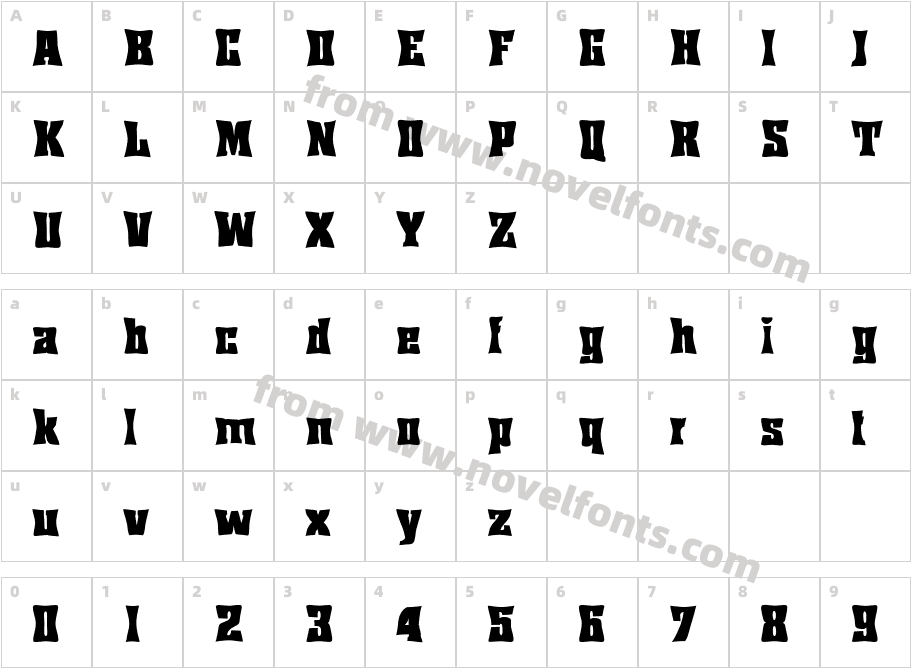 FZ WARPED 36Character Map