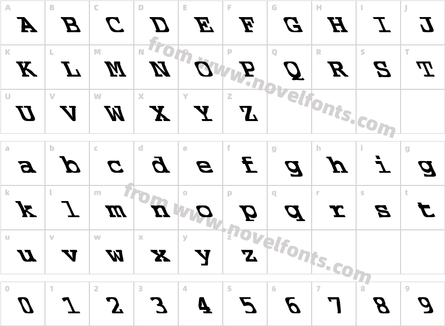 FZ WARPED 39 LEFTYCharacter Map