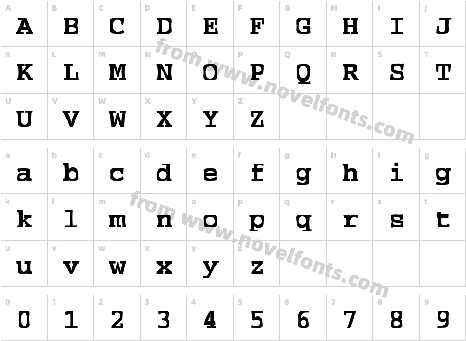 FZ WARPED 39Character Map