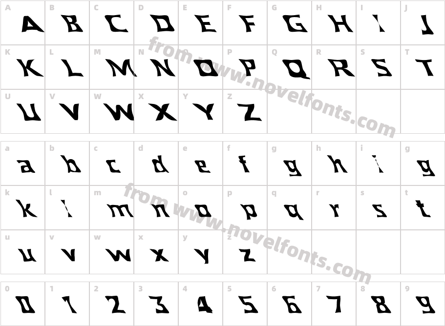 FZ WARPED 40 LEFTYCharacter Map