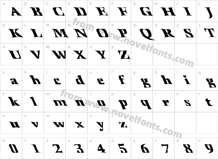 FZ WARPED 41 LEFTYCharacter Map