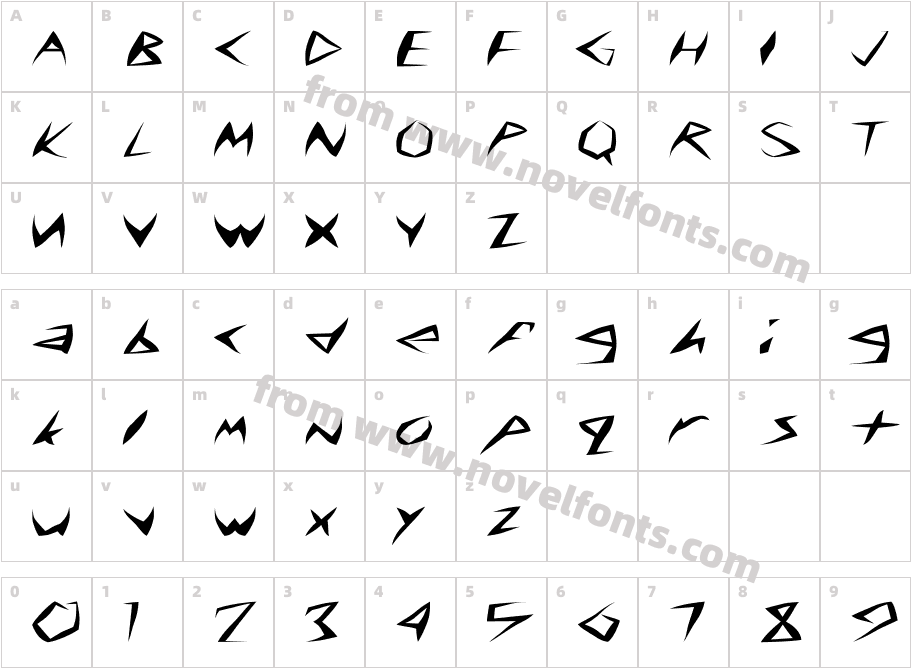 FZ WARPED 8 EXCharacter Map