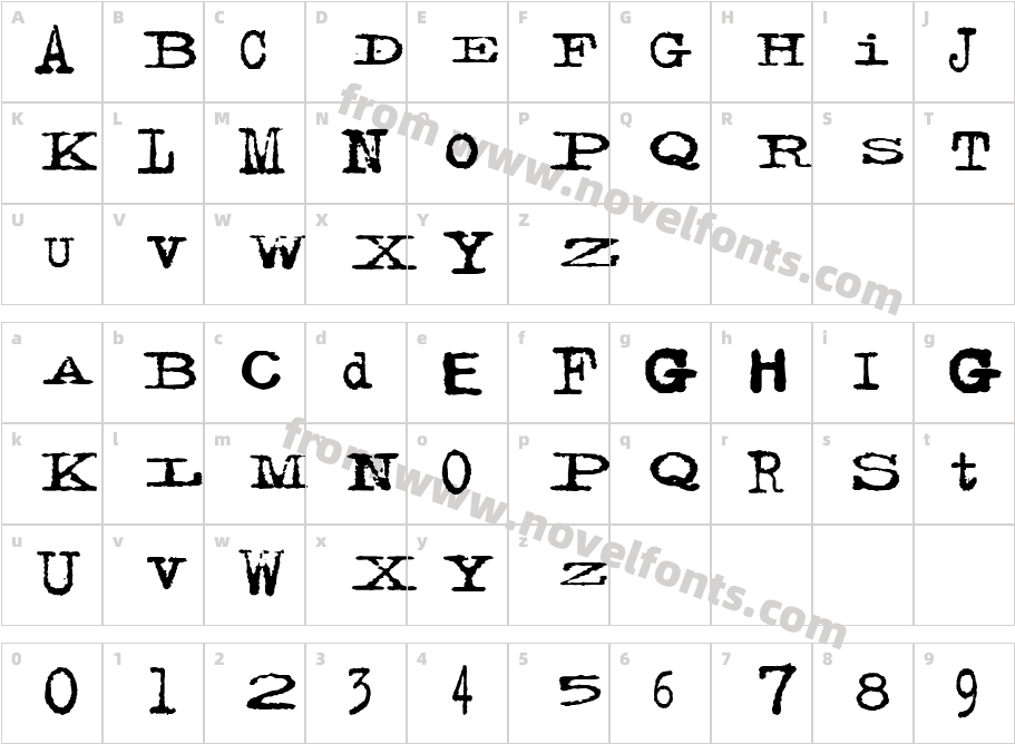 FaceliftCharacter Map