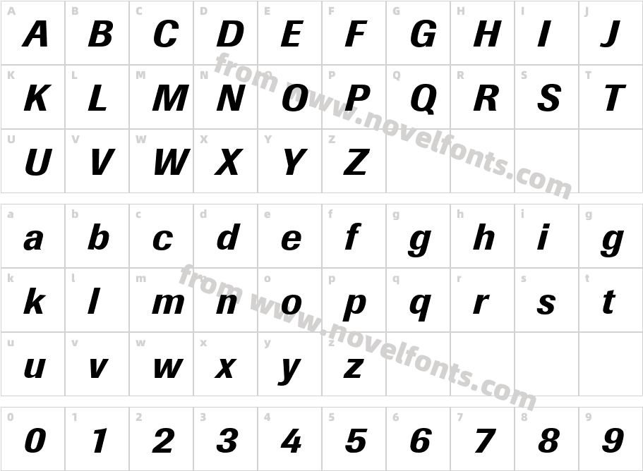 Berthold ImagoCharacter Map