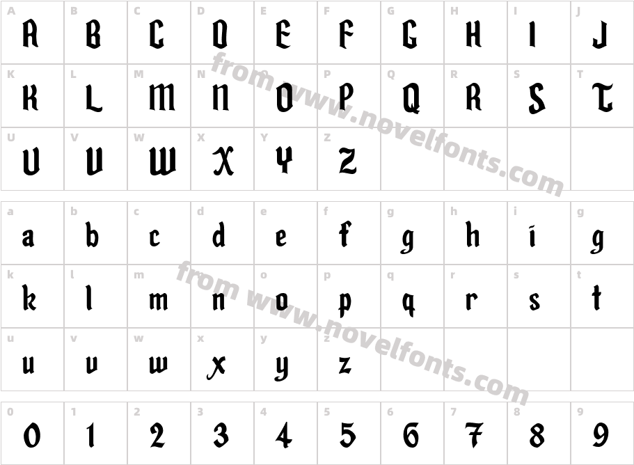 Fairy TaleJFCharacter Map