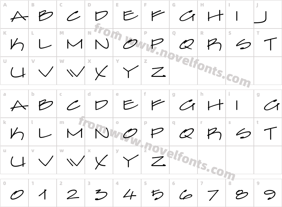 Farfel ICG PencilCharacter Map