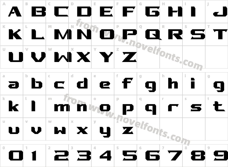 FasseroCharacter Map