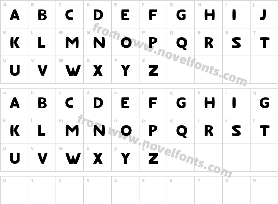 FatfontCharacter Map