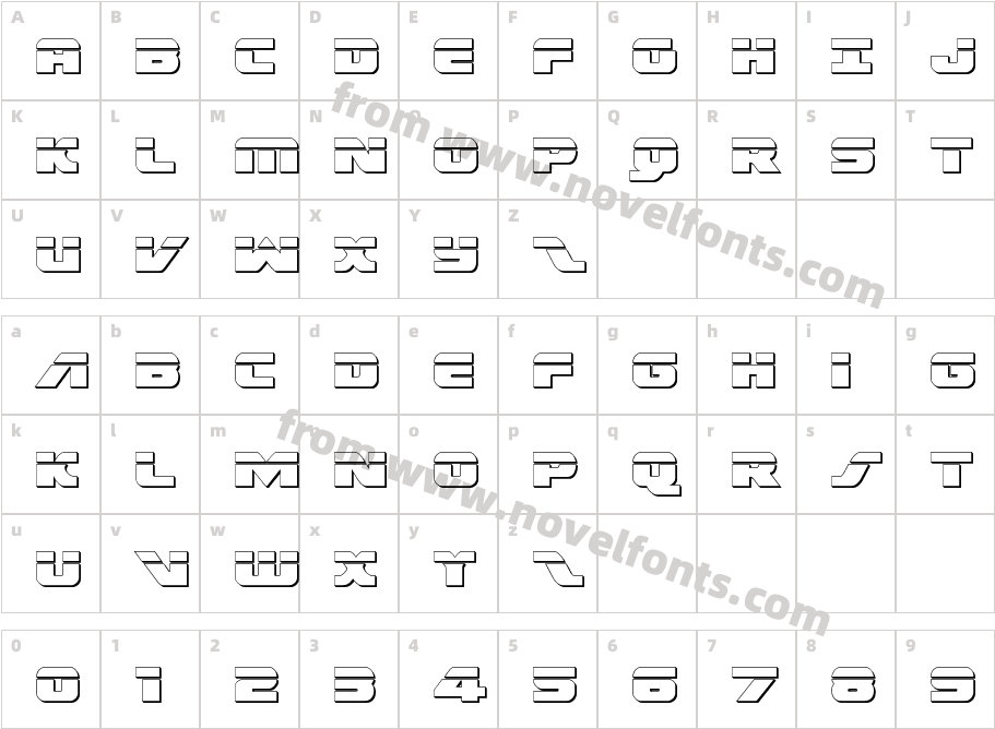 Federal Escort BulletCharacter Map