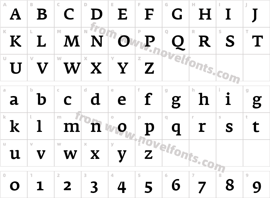 Fedra SerifA MediumCharacter Map