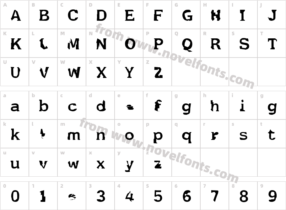 FildnikCharacter Map