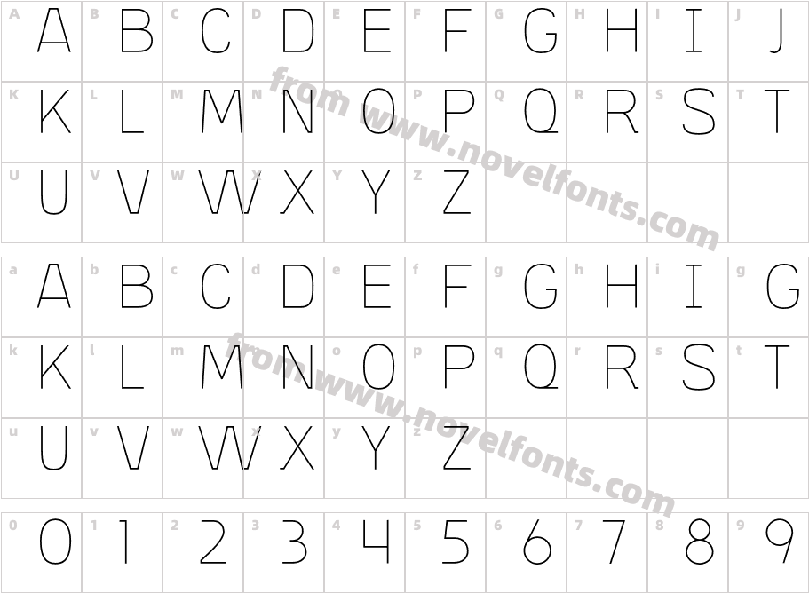 Finkl LineCharacter Map