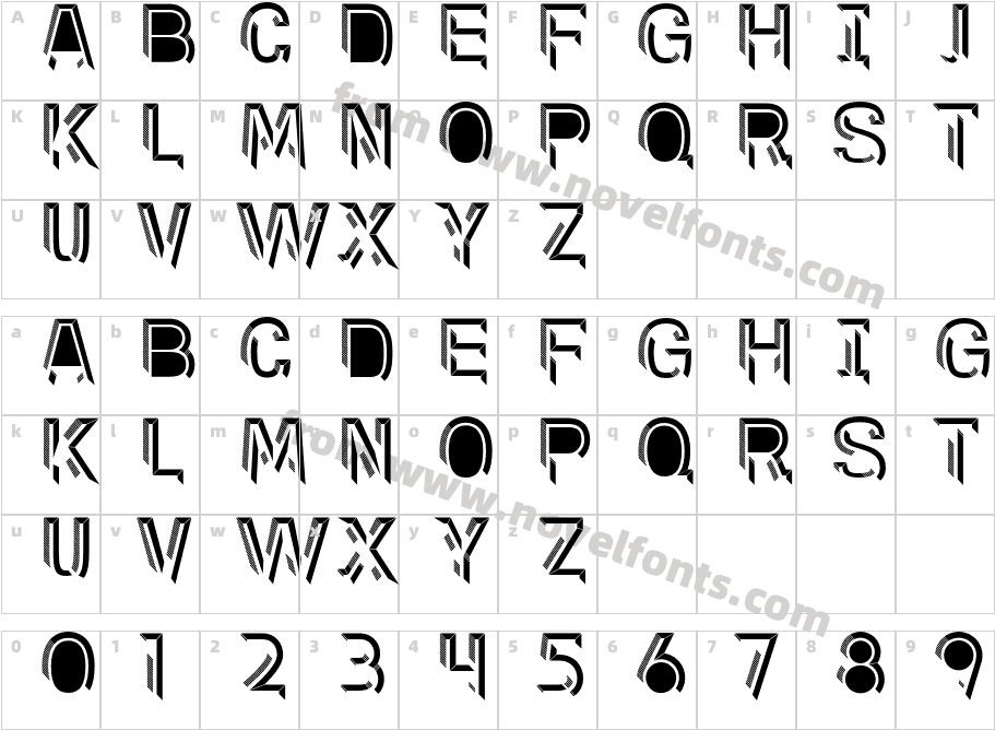 Finkl Shadow FillCharacter Map