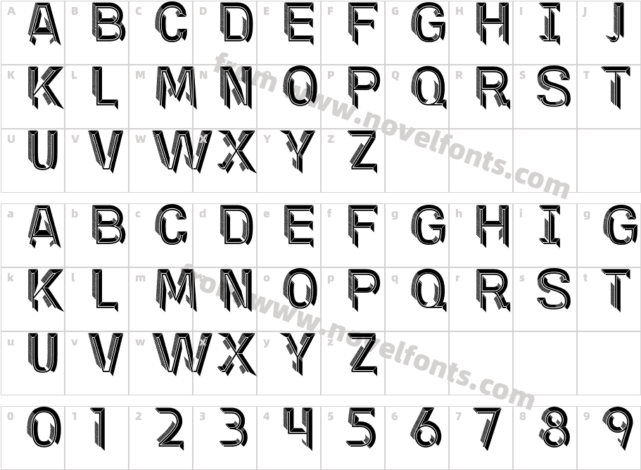 Finkl Shadow LineCharacter Map