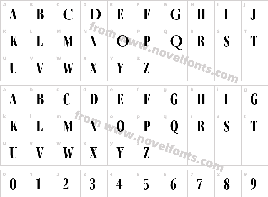 Fino BoldCharacter Map