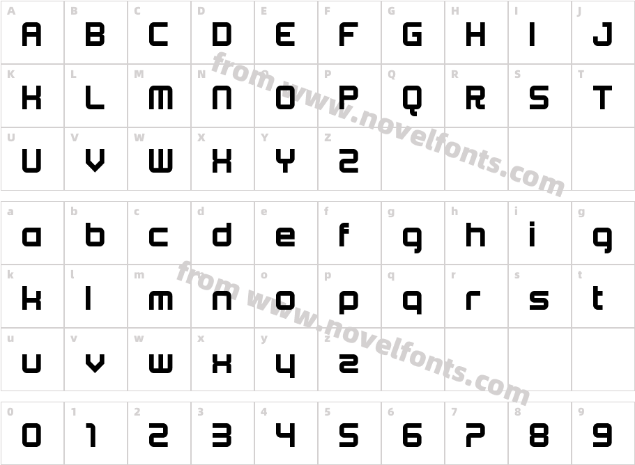 Beta RegularCharacter Map