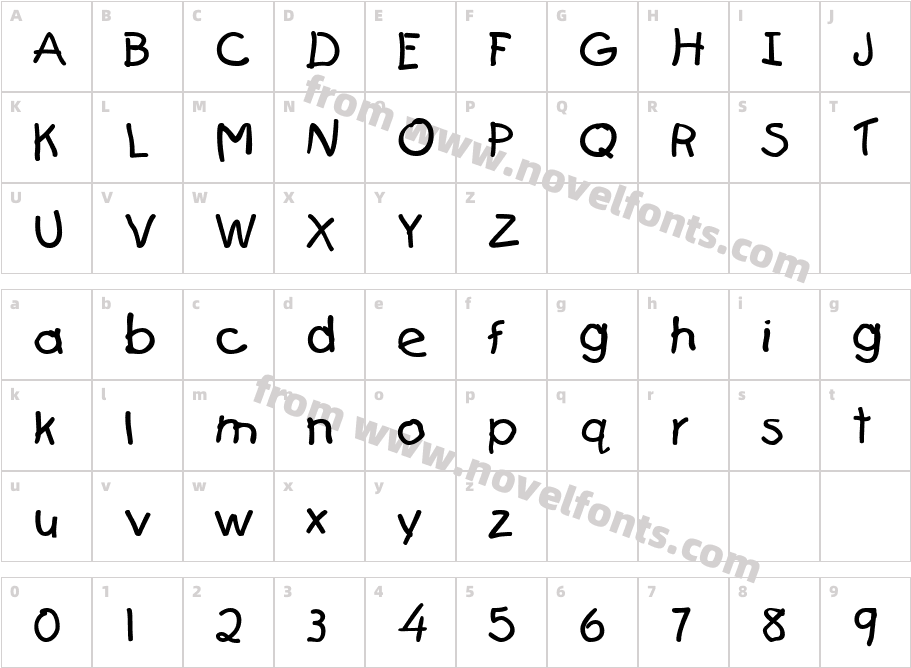 First GraderCharacter Map