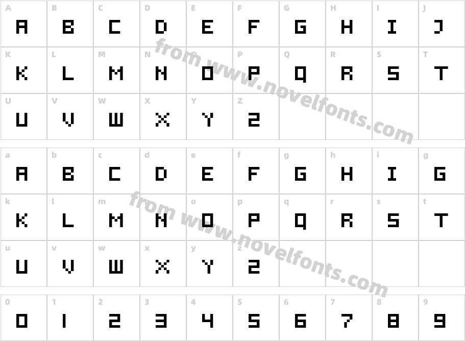 FixierCharacter Map