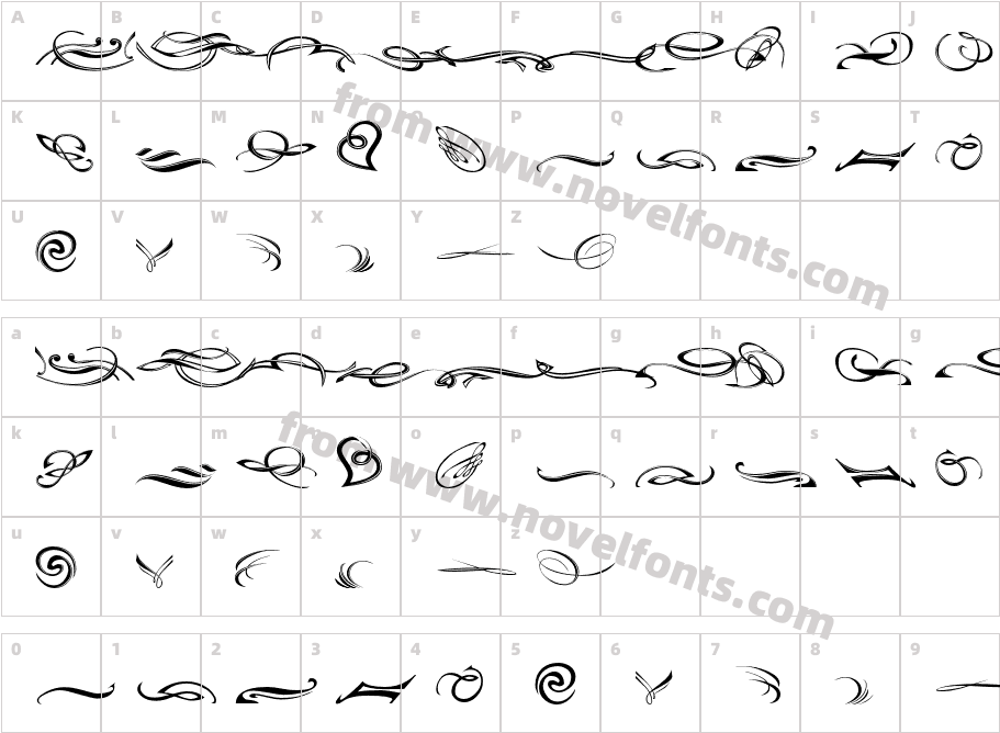 Fleurons OneCharacter Map